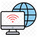 Wi Fi、接続、インターネット アイコン