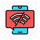 Wifi Desconectado Movil Icono