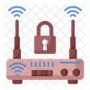 Secured Networking Communication Icon