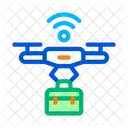 Wifi Powered Drone Icon