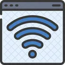 Wifi en línea  Icono