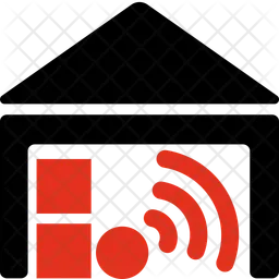 Wifi enabled house  Icon