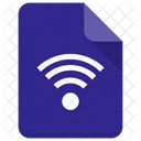Wifi File Document Icon