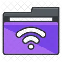 Wifi Folder Collection Icon