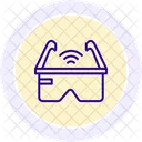 Wifi Oculos Linha Icon Ícone