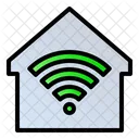 Hogar Wifi Hogar Con Internet Casa Inteligente Icono