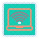 Laptop Wireless Signal Icon