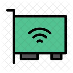 WiFi-LAN-Karte  Symbol