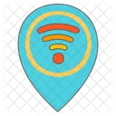 Location Place Spot Placeholder Wifi Iot Internet Icon