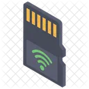 Wifi Memory Card Sd Card Microchip Icon