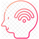 Wifi Brain Think Icon