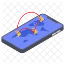 Wifi Movil Internet Para Telefonos Inteligentes Datos Moviles Icono
