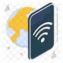 Red Inalambrica Conexion De Banda Ancha Wifi Movil Icono