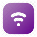 Quadrado wi-fi  Icon