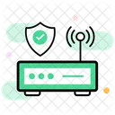 Wi Fi セキュリティ、保護されたワイヤレス ネットワーク、サイバー セキュリティ アイコン