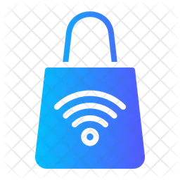 Wifi Shopping Bag  Icon