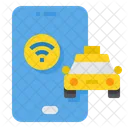 Taxi Smartphone Wifi Icon