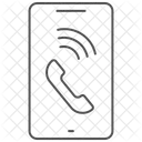 Wifi Video Calling Thinline Icon Icon