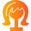 Wig Artificial Extension Icon