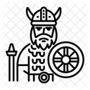 Wikinger Mittelalter Charakter Symbol