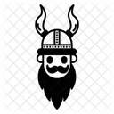 Wikinger-Kriegergesicht  Symbol