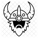Wikinger Krieger Gesicht Wikinger Krieger Symbol