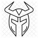 Wikinger Kriegerhelm Gehornter Wikingerhelm Wikingerhelmkunst Symbol