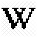 Wikipedia Brands Pixel Icon