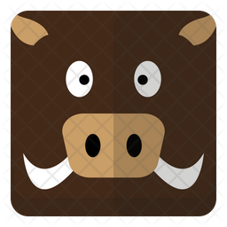 Wild Boar Head Icon Of Flat Style Available In Svg Png Eps Ai Icon Fonts