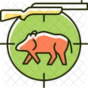 Wild boar hunting  Icon