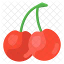 Wild Cherries Fruit Healthy Food Icon