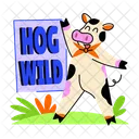 Wild Hog Animal Wildlife Icon
