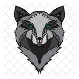 Wild Wolf Face  Icon