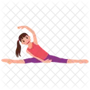 Wildes Ding Pose Dreieckspose Yogapose Symbol