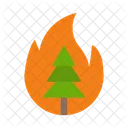 Wildfire Fire Disaster Icon