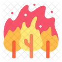 Wildfire Forest Disaster Icon