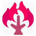 Wildfire Tree Fire Icon