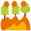 Flames Forest Burn Icon