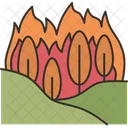 Wildfire Forest Burn Icon