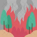 Wildfire Forest Destruction Icon