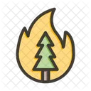 Fire Disaster Forest Icon