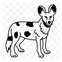 Wildhund Kojote Tier Symbol