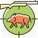 Wildschweinjagd  Symbol