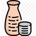 Sake Flasche Japan Symbol