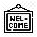 Willkommen Zeichen Gruss Symbol