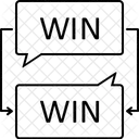 Win-Win-Verhandlung  Symbol