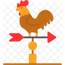 Weather Vane Forecast Rooster Icon