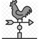 Weather Vane Forecast Rooster Icon