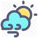 Wind Cloudy Day Icon
