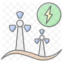 Wind Energy Lineal Color Icon Icon